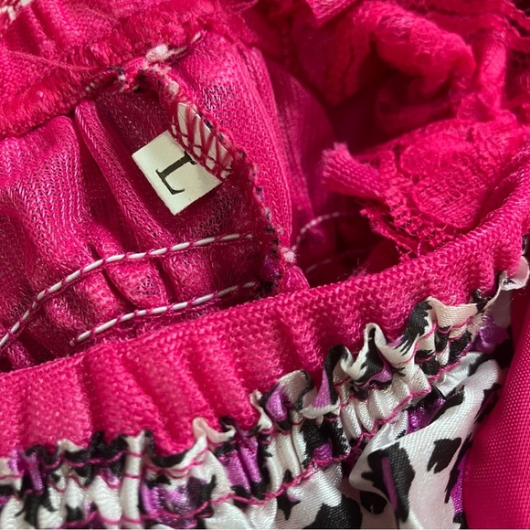 Boutique Pink Leopard Ruffle Romper With Matching Leg Warmers - Picture 9 of 10